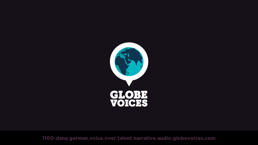 German voice over talent artist actor - 1100-Dana narrative