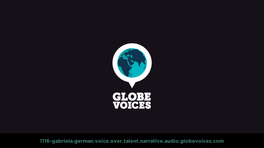 German voice over talent artist actor - 1116-Gabriela narrative