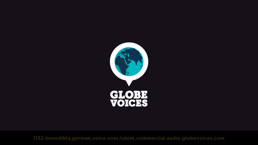 German voice over talent artist actor - 1132-Benedikta commercial