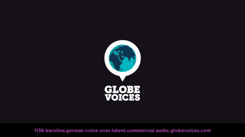German voice over talent artist actor - 1138-Karolina commercial
