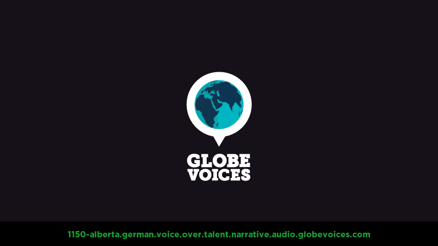 German voice over talent artist actor - 1150-Alberta narrative