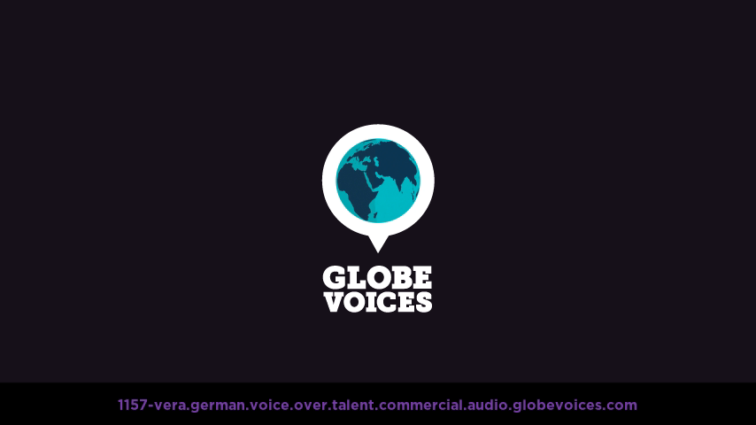 German voice over talent artist actor - 1157-Vera commercial