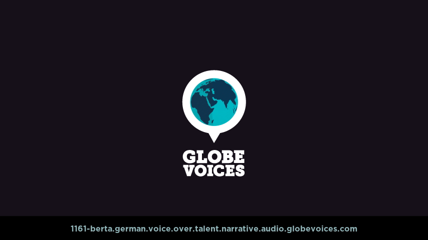 German voice over talent artist actor - 1161-Berta narrative