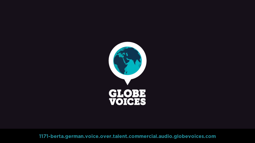 German voice over talent artist actor - 1171-Berta commercial