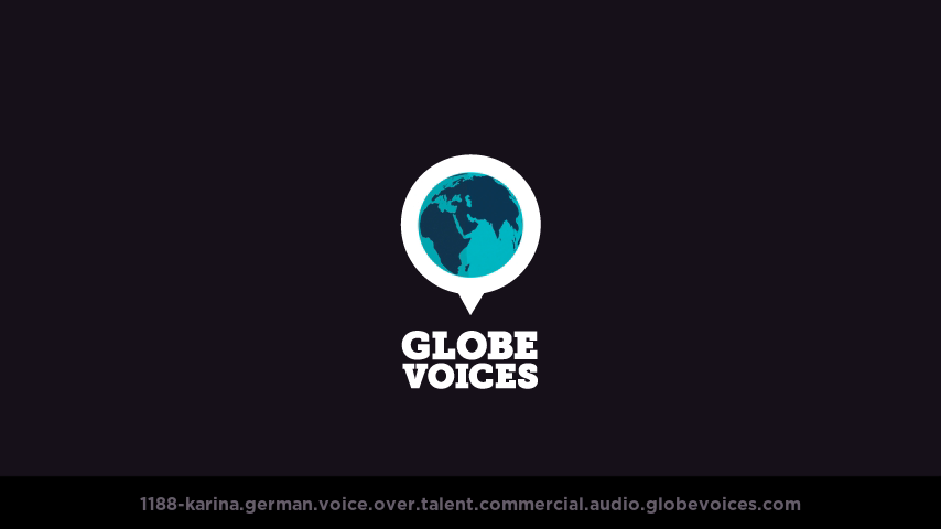 German voice over talent artist actor - 1188-Karina commercial