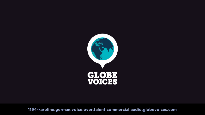 German voice over talent artist actor - 1194-Karoline commercial