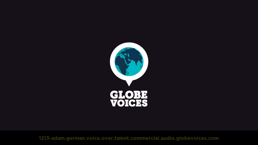 German voice over talent artist actor - 1213-Adam commercial