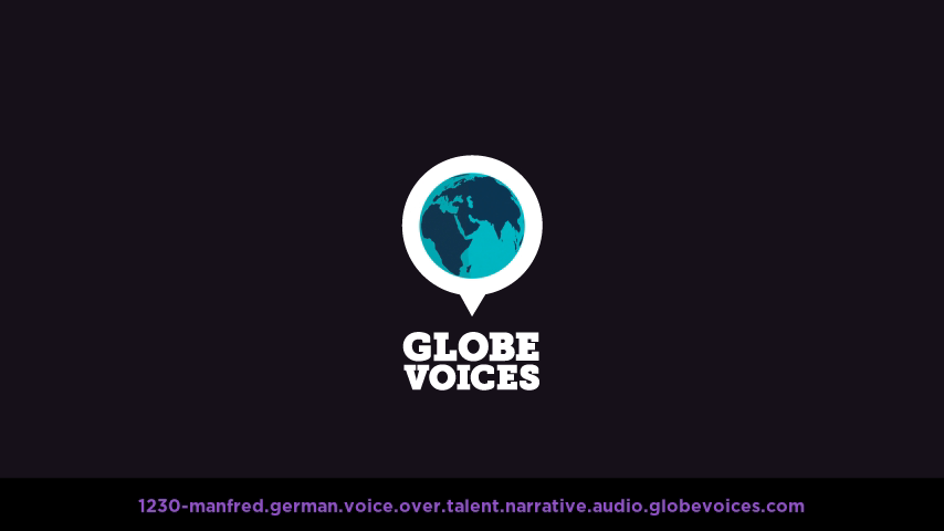 German voice over talent artist actor - 1230-Manfred narrative