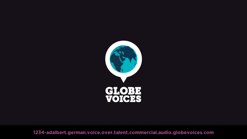 German voice over talent artist actor - 1234-Adalbert commercial