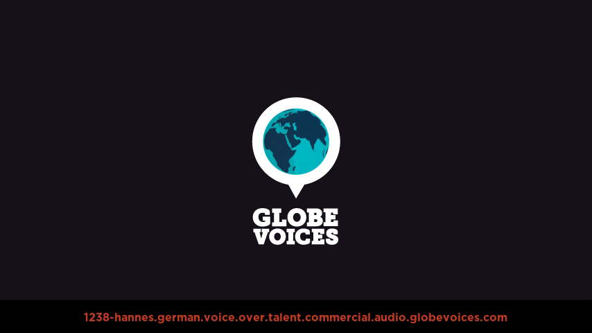 German voice over talent artist actor - 1238-Hannes commercial