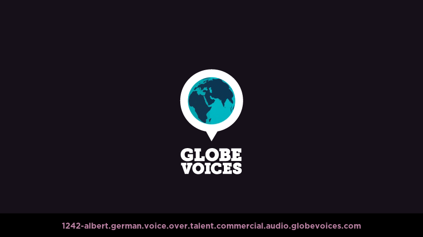 German voice over talent artist actor - 1242-Albert commercial