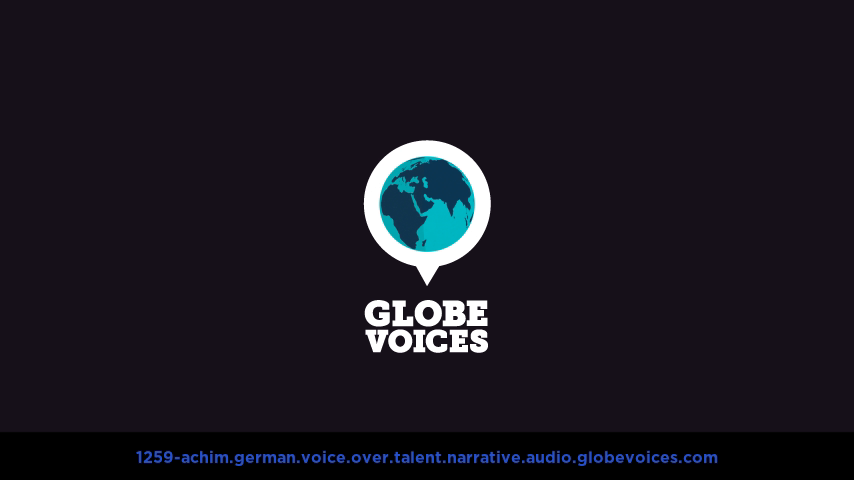 German voice over talent artist actor - 1259-Achim narrative