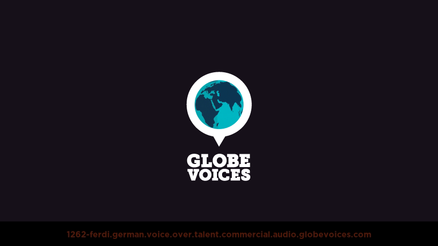 German voice over talent artist actor - 1262-Ferdi commercial