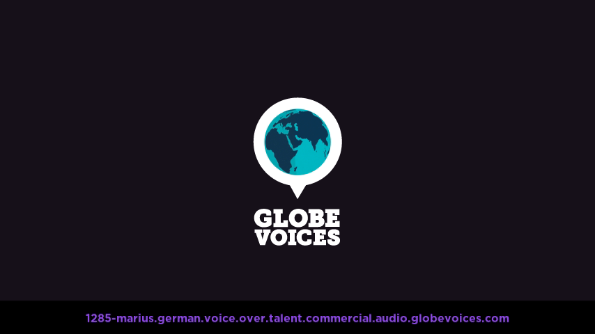 German voice over talent artist actor - 1285-Marius commercial