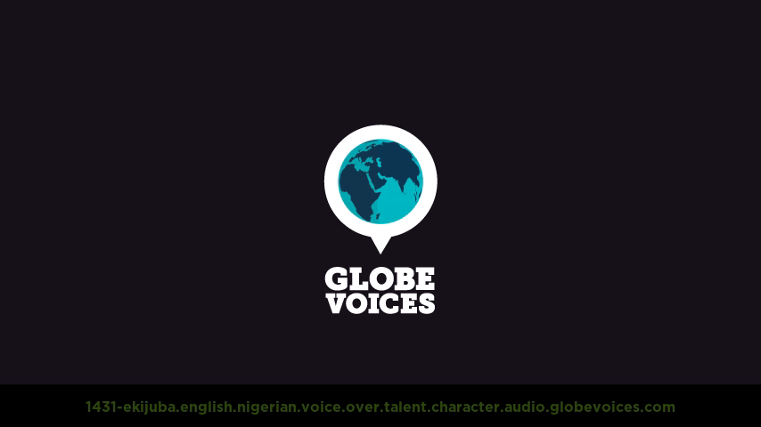 English (Nigerian) voice over talent artist actor - 1431-Ekijuba character