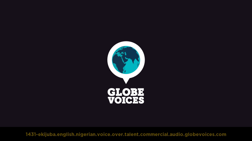 English (Nigerian) voice over talent artist actor - 1431-Ekijuba commercial