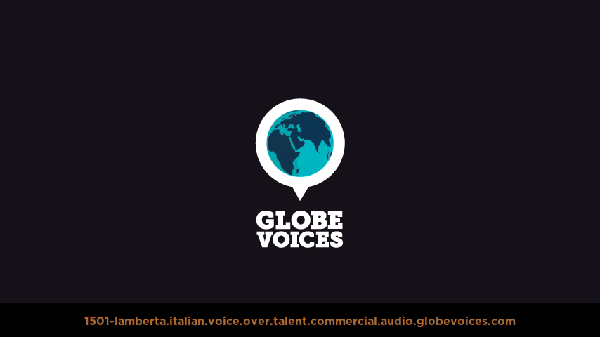 Italian voice over talent artist actor - 1501-Lamberta commercial