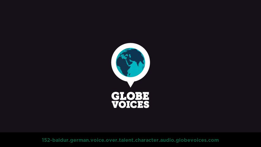 German voice over talent artist actor - 152-Baldur character