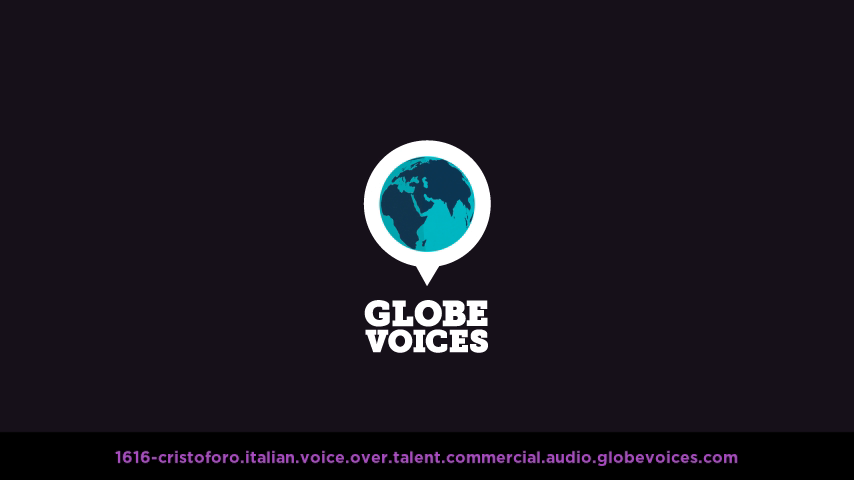 Italian voice over talent artist actor - 1616-Cristoforo commercial