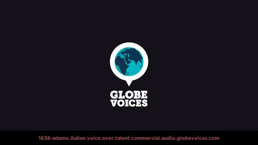 Italian voice over talent artist actor - 1638-Adamo commercial