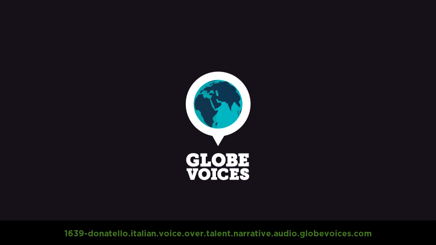 Italian voice over talent artist actor - 1639-Donatello narrative