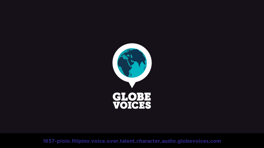 Filipino voice over talent artist actor - 1657-Piolo character