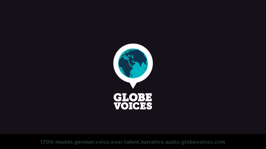 German voice over talent artist actor - 1700-Madde narrative