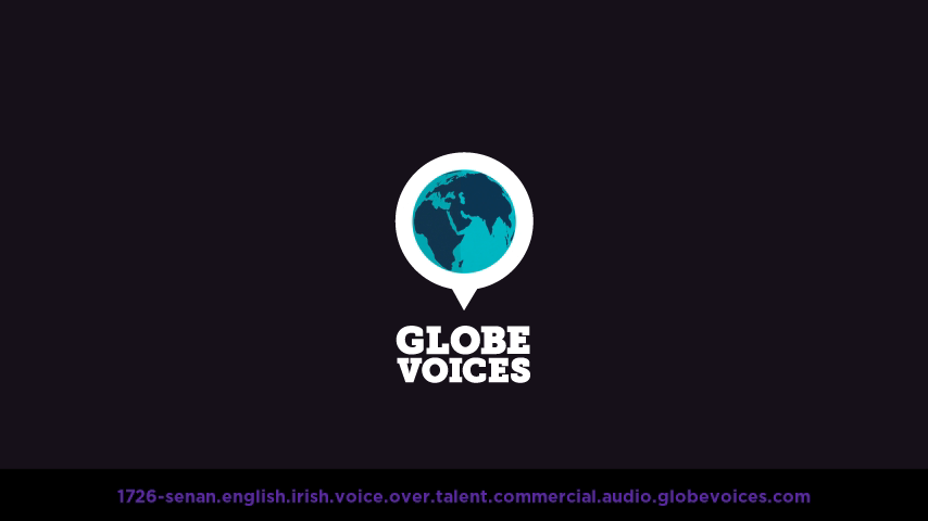 English (Irish) voice over talent artist actor - 1726-Senan commercial