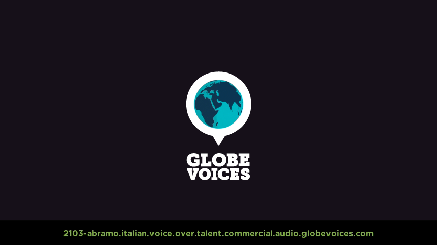 Italian voice over talent artist actor - 2103-Abramo commercial