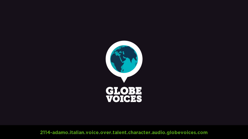 Italian voice over talent artist actor - 2114-Adamo character
