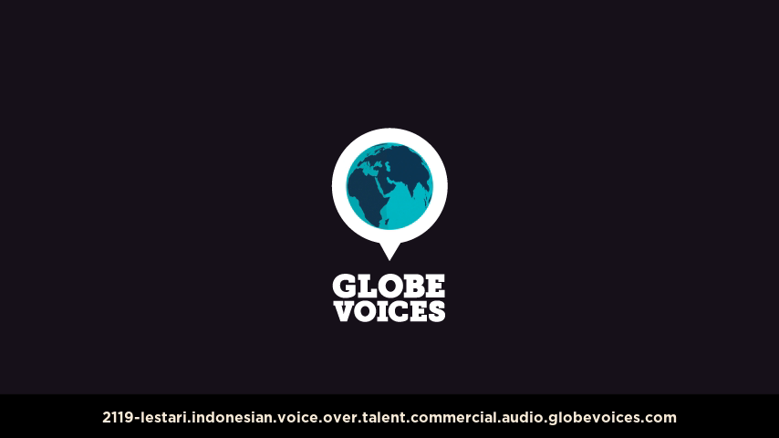 Indonesian voice over talent artist actor - 2119-Lestari commercial