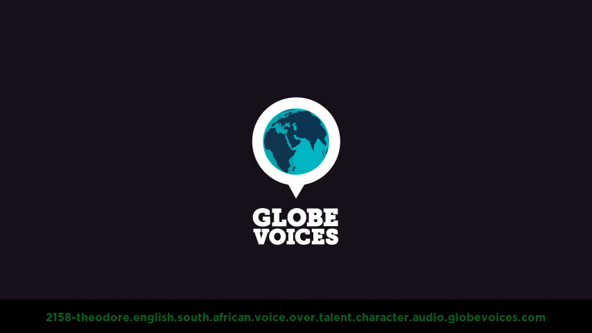 English (South African) voice over talent artist actor - 2158-Theodore character