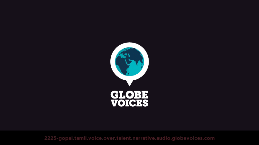 Tamil voice over talent artist actor - 2225-Gopal narrative