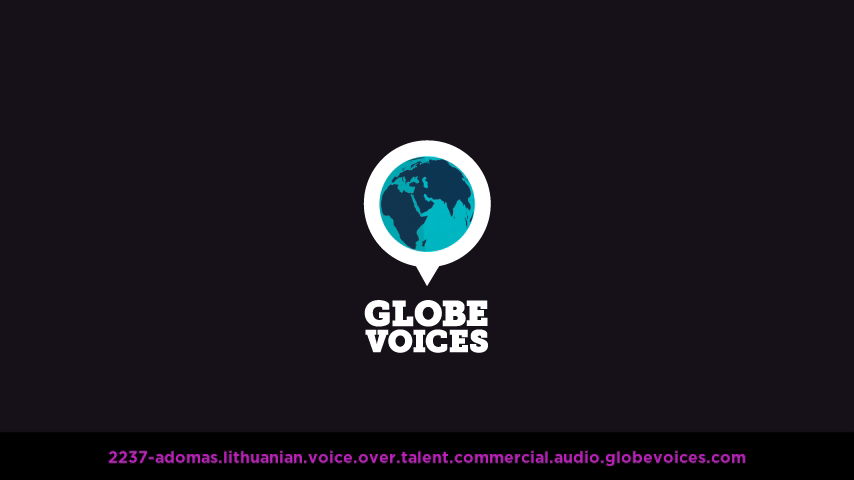 Lithuanian voice over talent artist actor - 2237-Adomas commercial