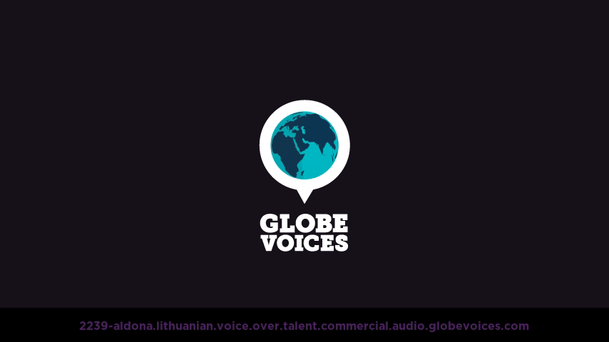 Lithuanian voice over talent artist actor - 2239-Aldona commercial