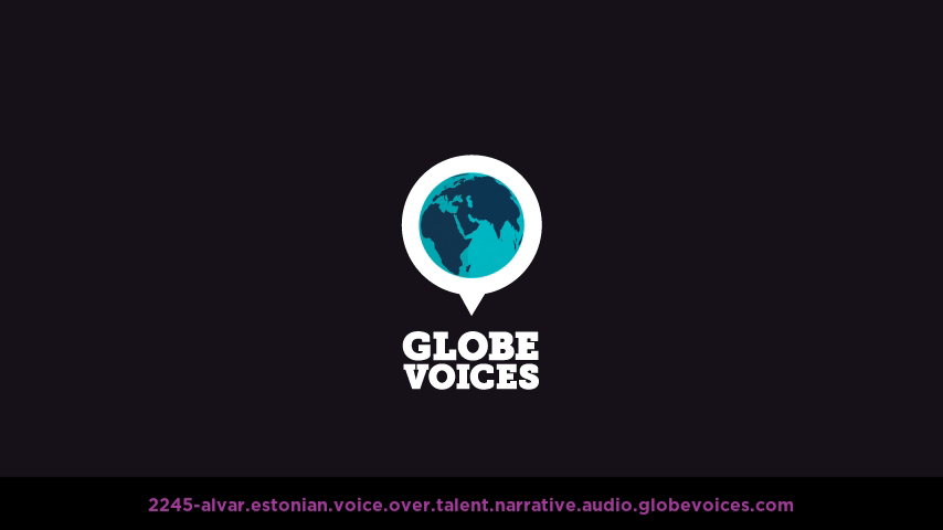Estonian voice over talent artist actor - 2245-Alvar narrative
