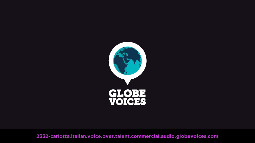Italian voice over talent artist actor - 2332-Carlotta commercial
