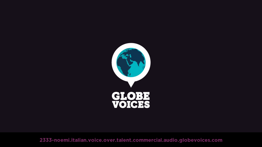 Italian voice over talent artist actor - 2333-Noemi commercial