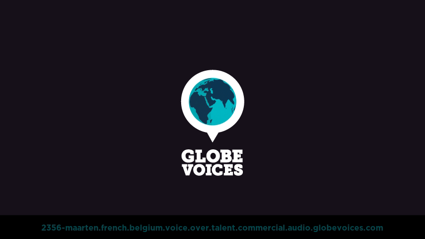 French (Belgium) voice over talent artist actor - 2356-Maarten commercial