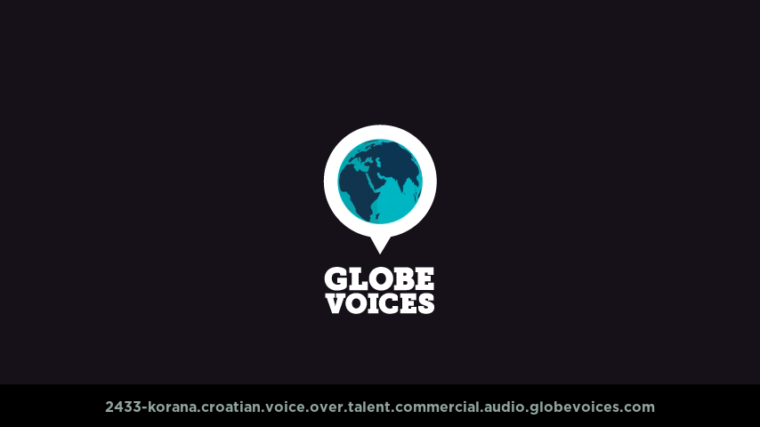Croatian voice over talent artist actor - 2433-Korana commercial