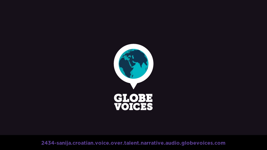 Croatian voice over talent artist actor - 2434-Sanija narrative