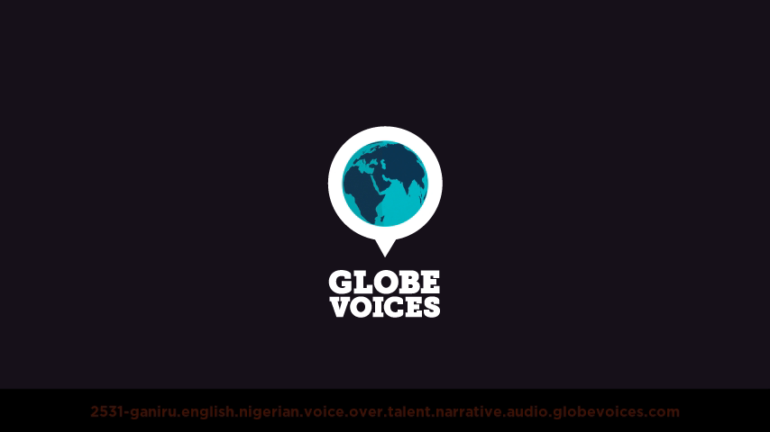 English (Nigerian) voice over talent artist actor - 2531-Ganiru narrative