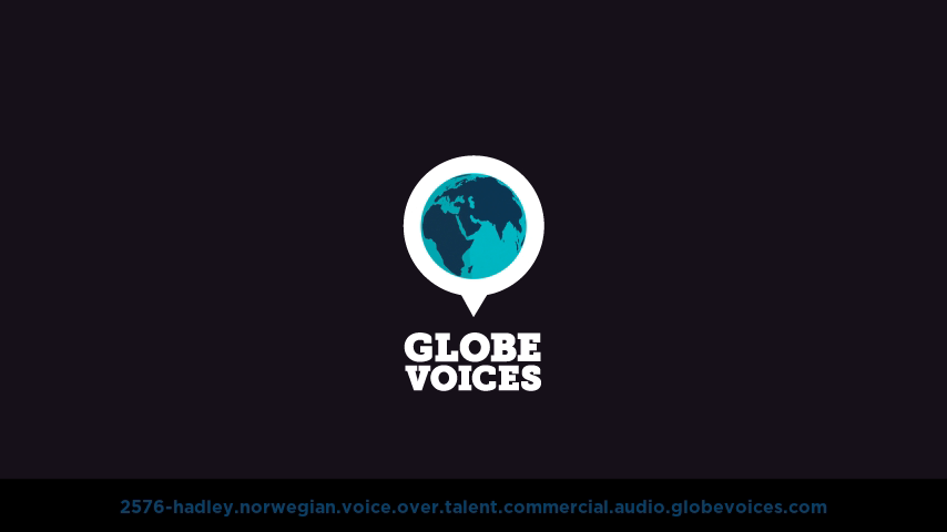Norwegian voice over talent artist actor - 2576-Hadley commercial