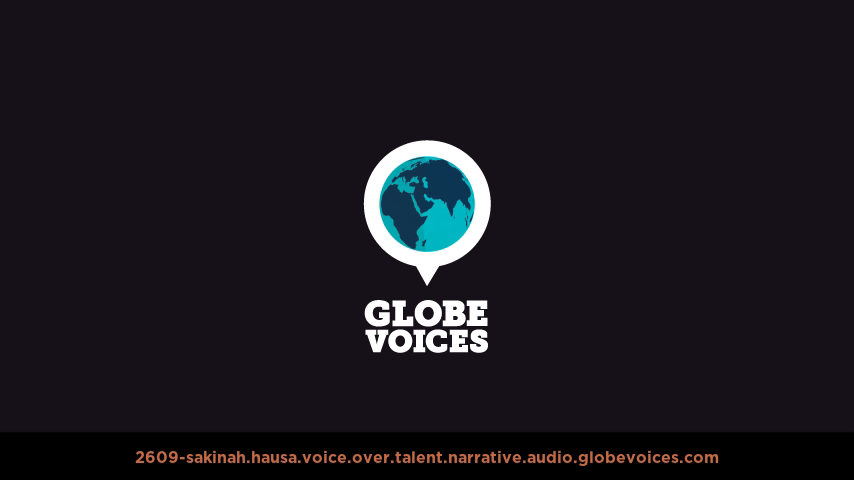 Hausa voice over talent artist actor - 2609-Sakinah narrative