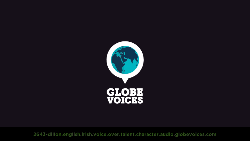 English (Irish) voice over talent artist actor - 2643-Dillon character