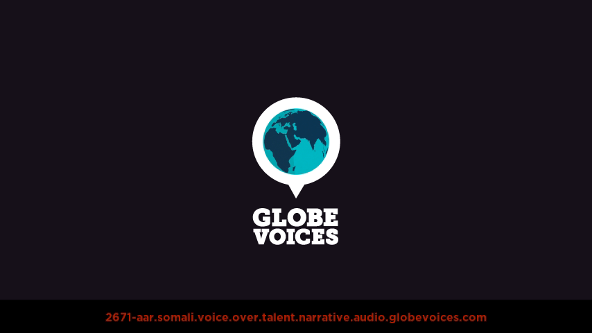 Somali voice over talent artist actor - 2671-Aar narrative