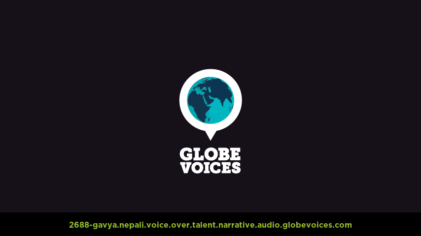 Nepali voice over talent artist actor - 2688-Gavya narrative