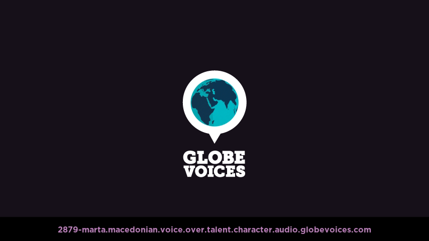 Macedonian voice over talent artist actor - 2879-Marta character
