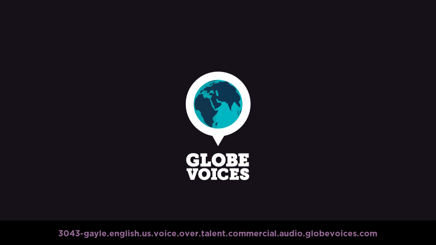 English (American) voice over talent artist actor - 3043-Gayle commercial