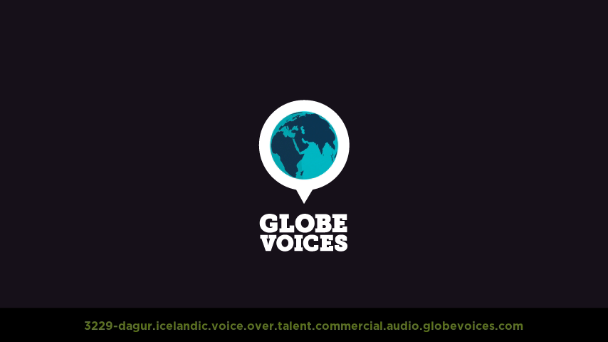Icelandic voice over talent artist actor - 3229-Dagur commercial
